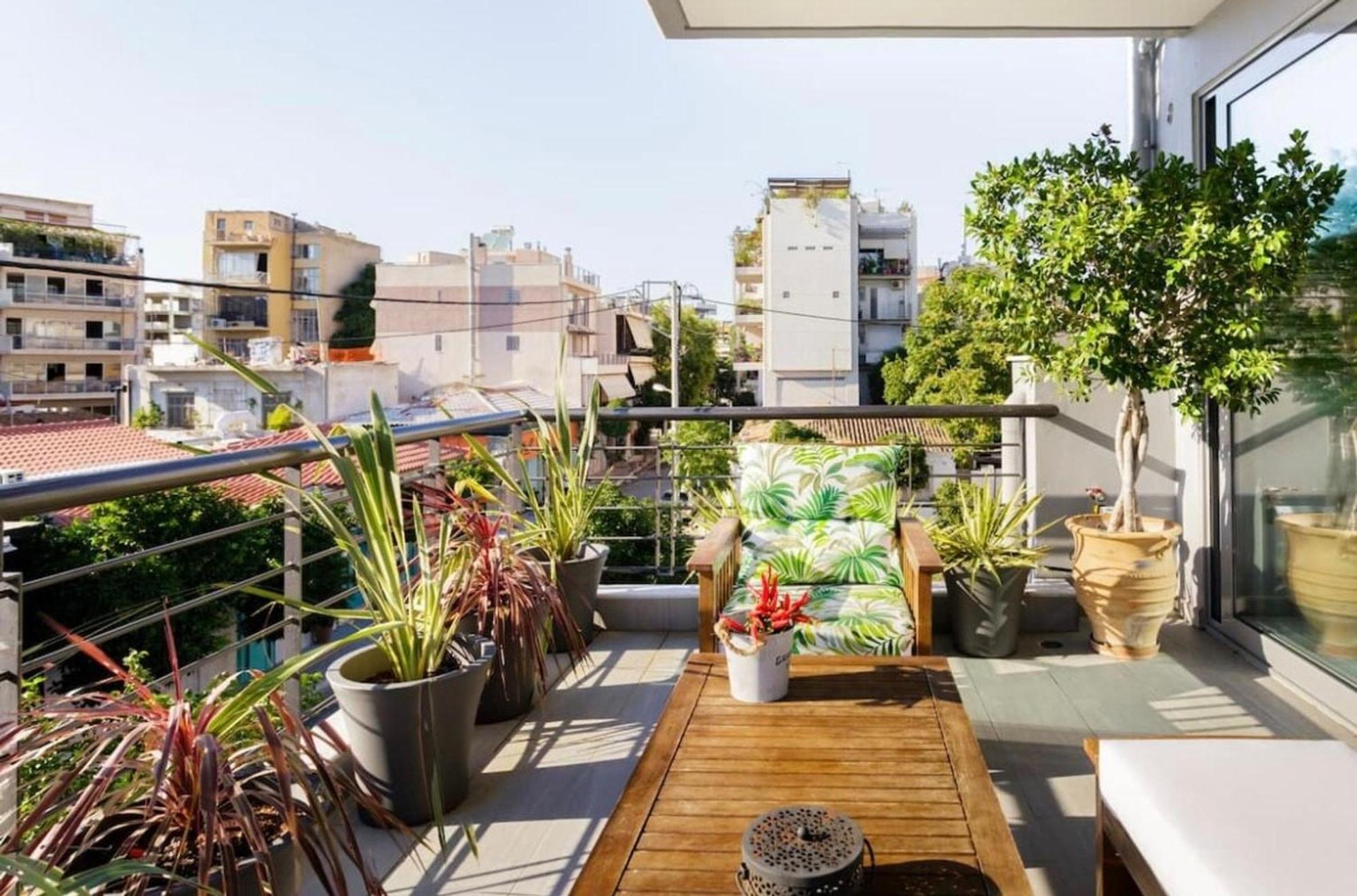 Apartament Stylish Boutique Loft With Private Balcony Ateny Zewnętrze zdjęcie