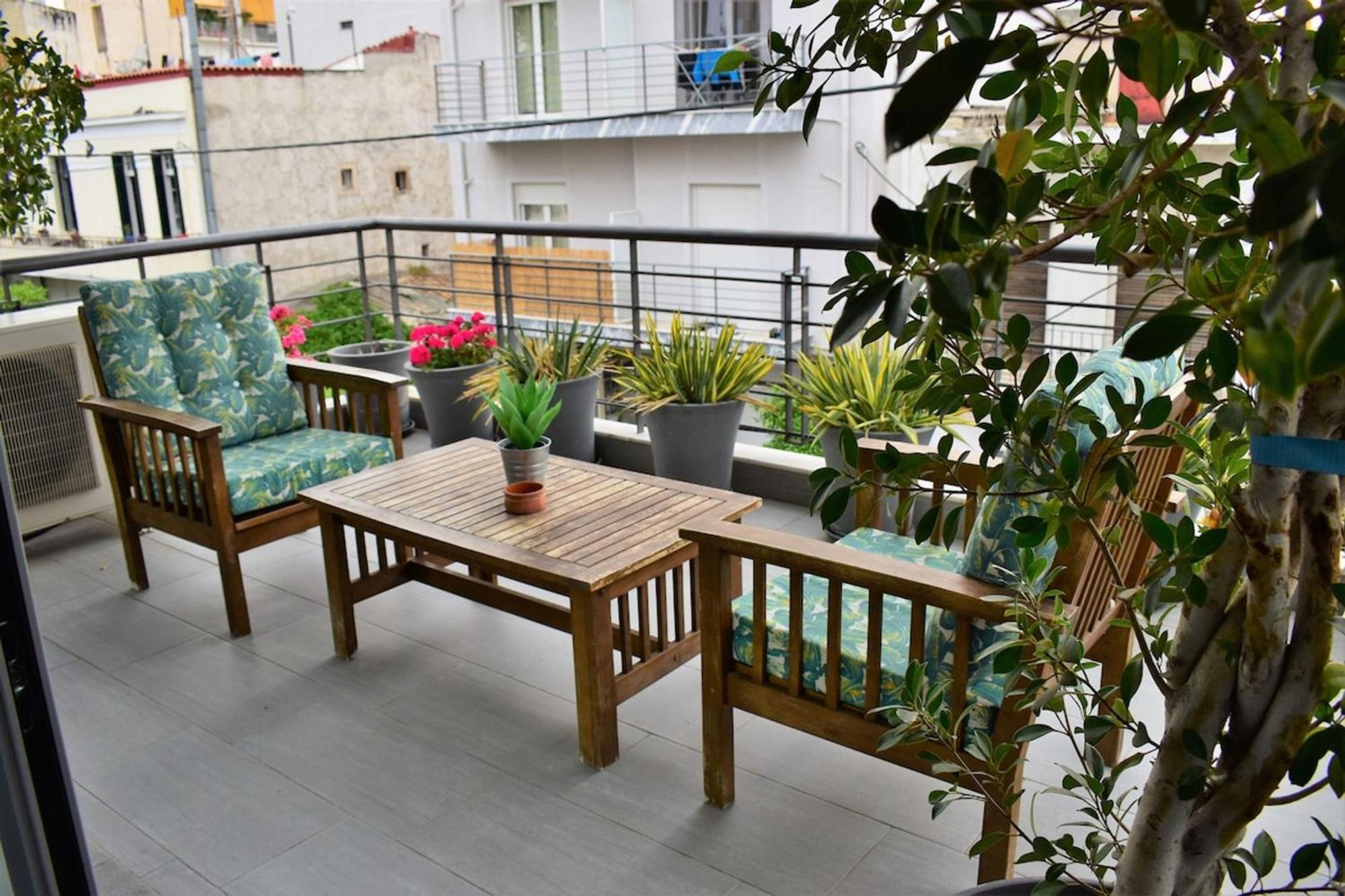Apartament Stylish Boutique Loft With Private Balcony Ateny Zewnętrze zdjęcie