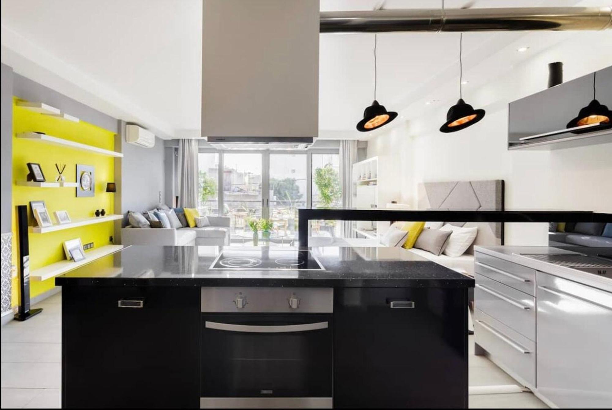 Apartament Stylish Boutique Loft With Private Balcony Ateny Zewnętrze zdjęcie