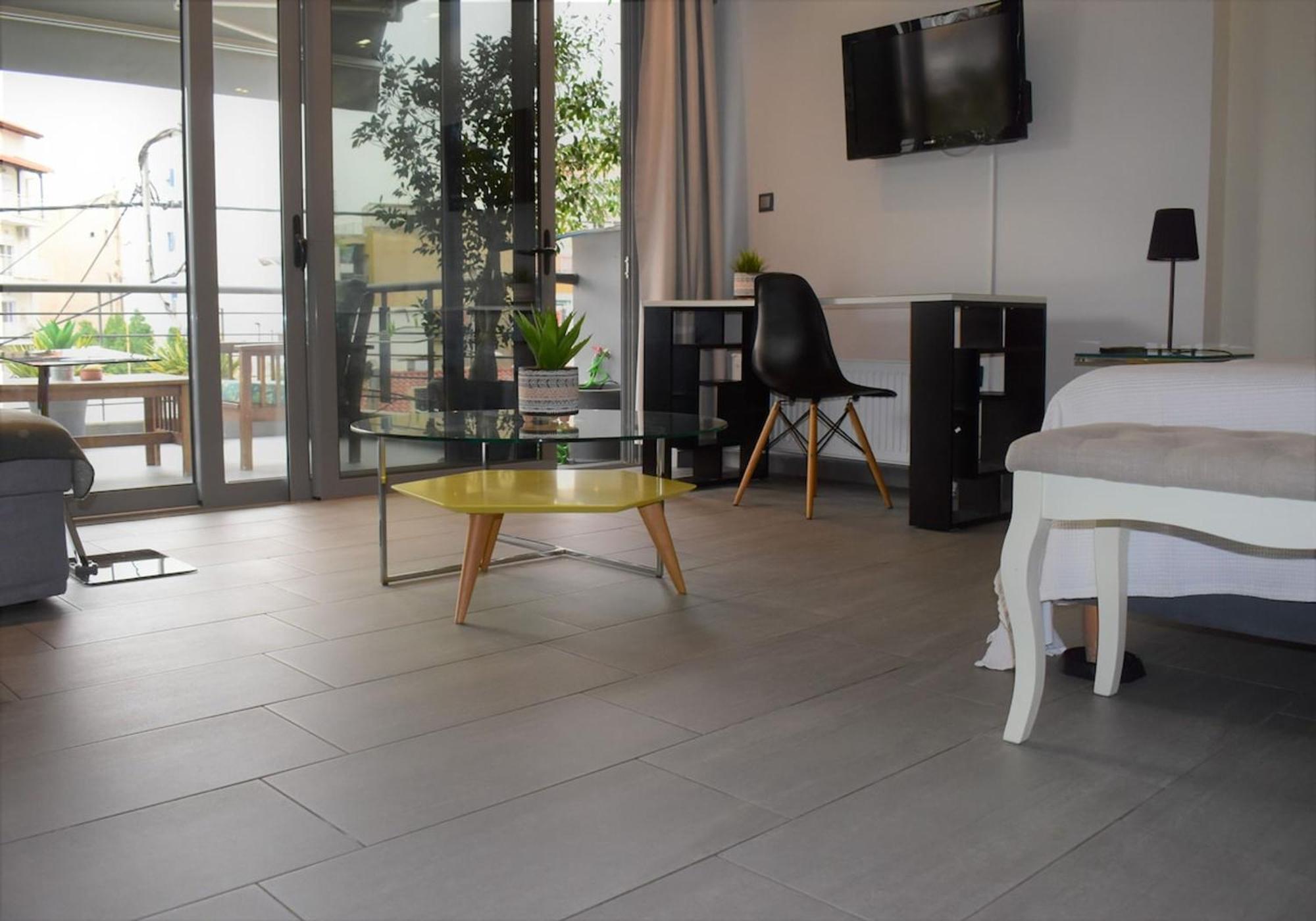 Apartament Stylish Boutique Loft With Private Balcony Ateny Zewnętrze zdjęcie